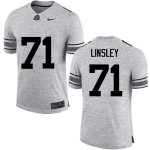 Men's Ohio State Buckeyes #71 Corey Linsley Gray Nike NCAA College Football Jersey New BRA6244VO